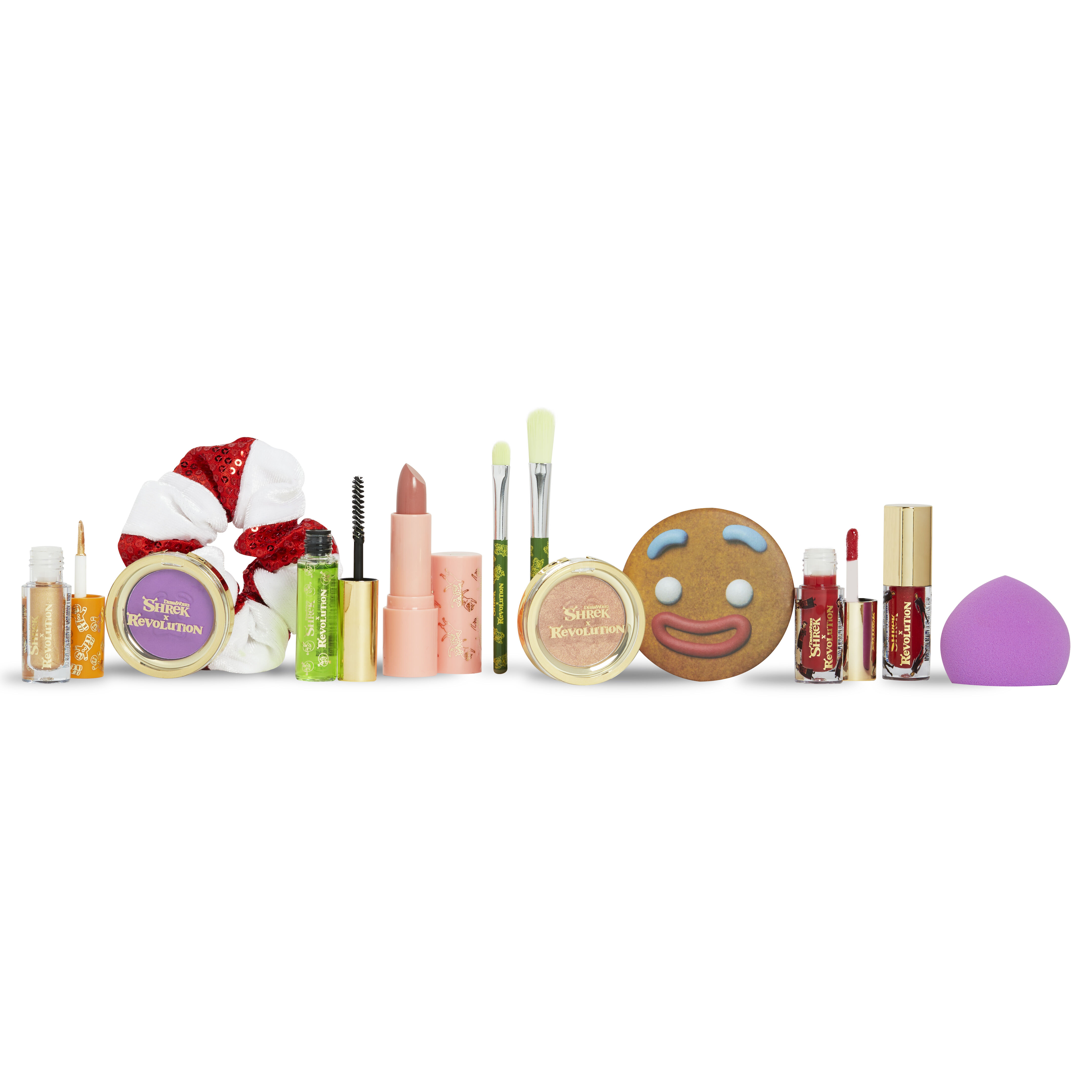 Адвент-календарь Makeup Revolution Shrek x Revolution Gingy 12 days, 12  предметов – купить из-за границы через сервис «CDEK.Shopping»