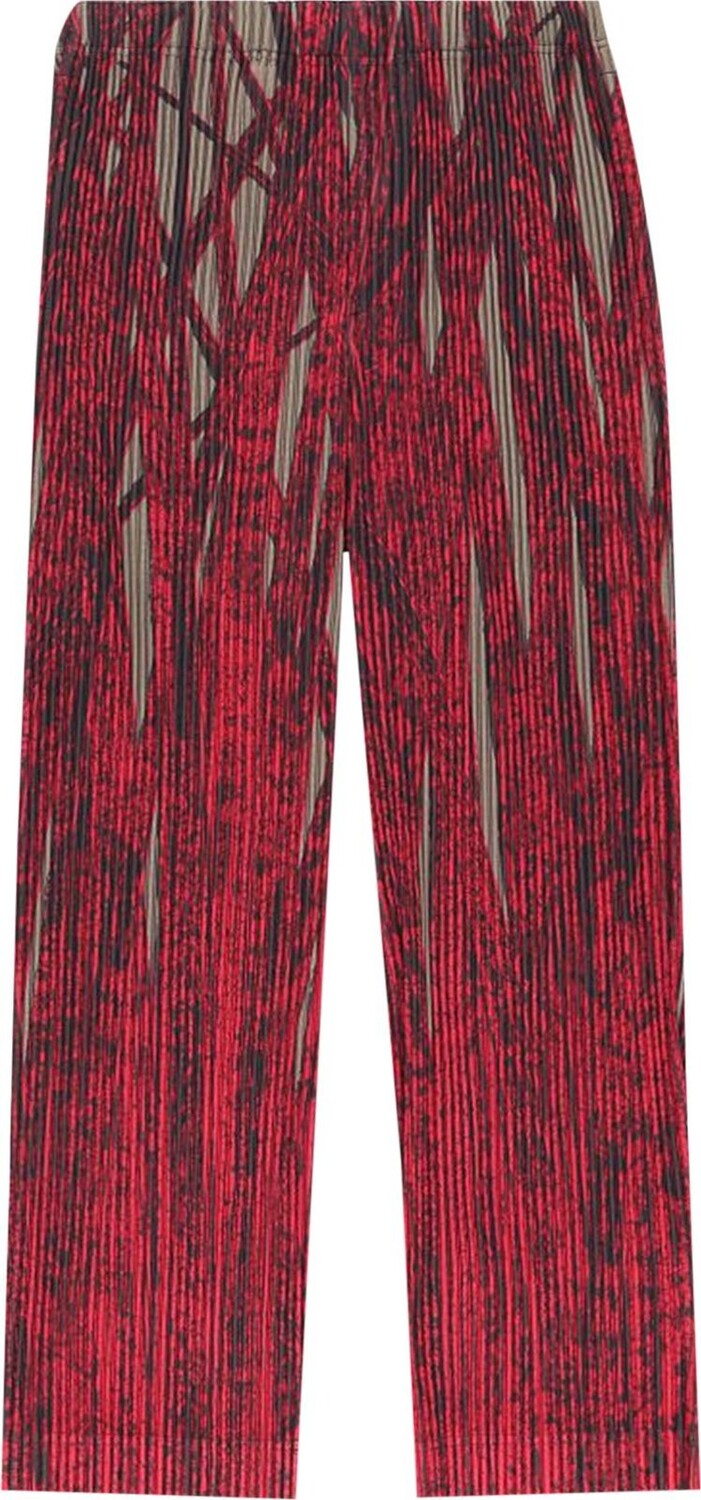 

Брюки Homme Plissé Issey Miyake Grass Field Loose Fit Straight Pants 'Red', красный