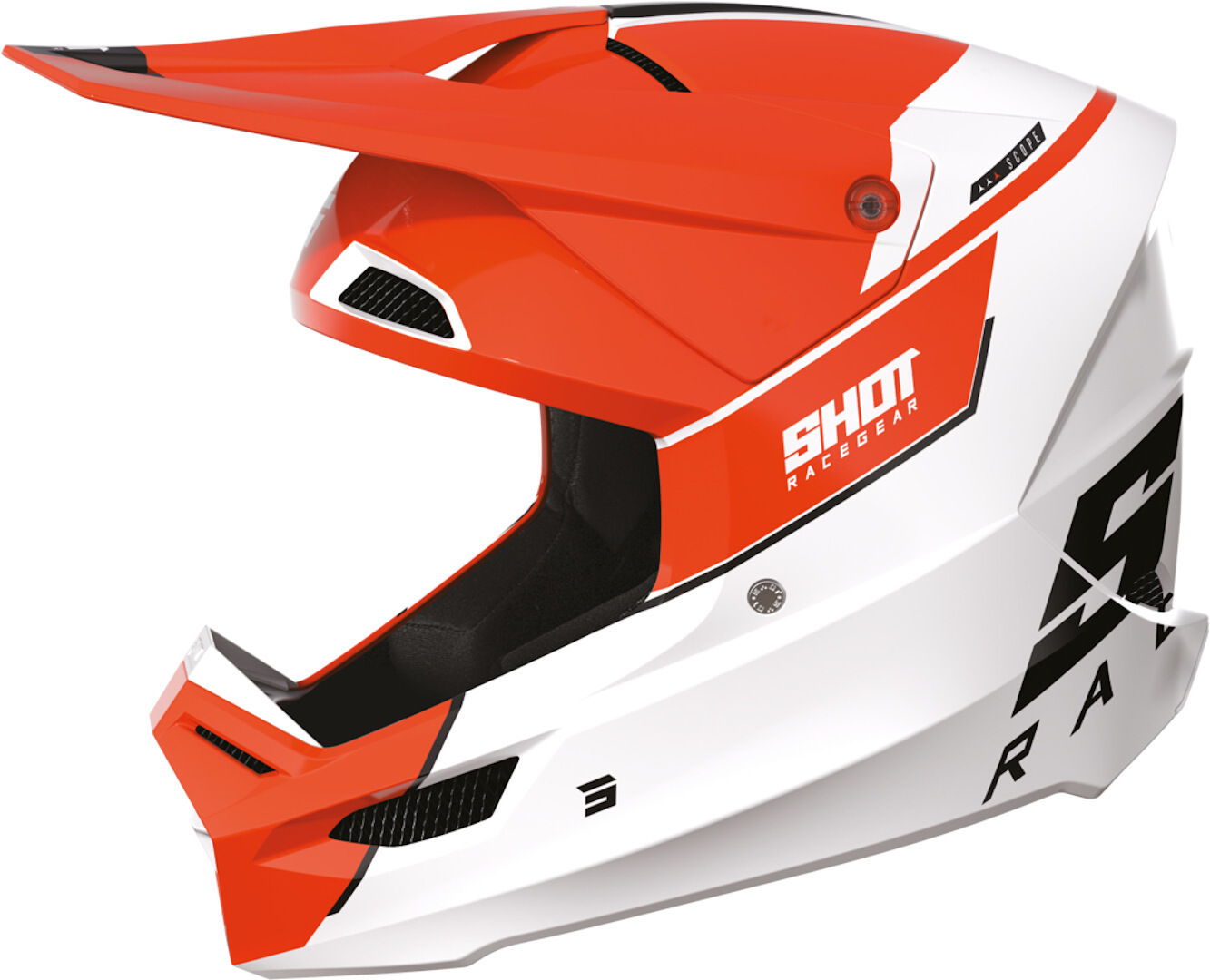 Шлем Shot Furious Scope со съемной подкладкой, оранжевый/белый