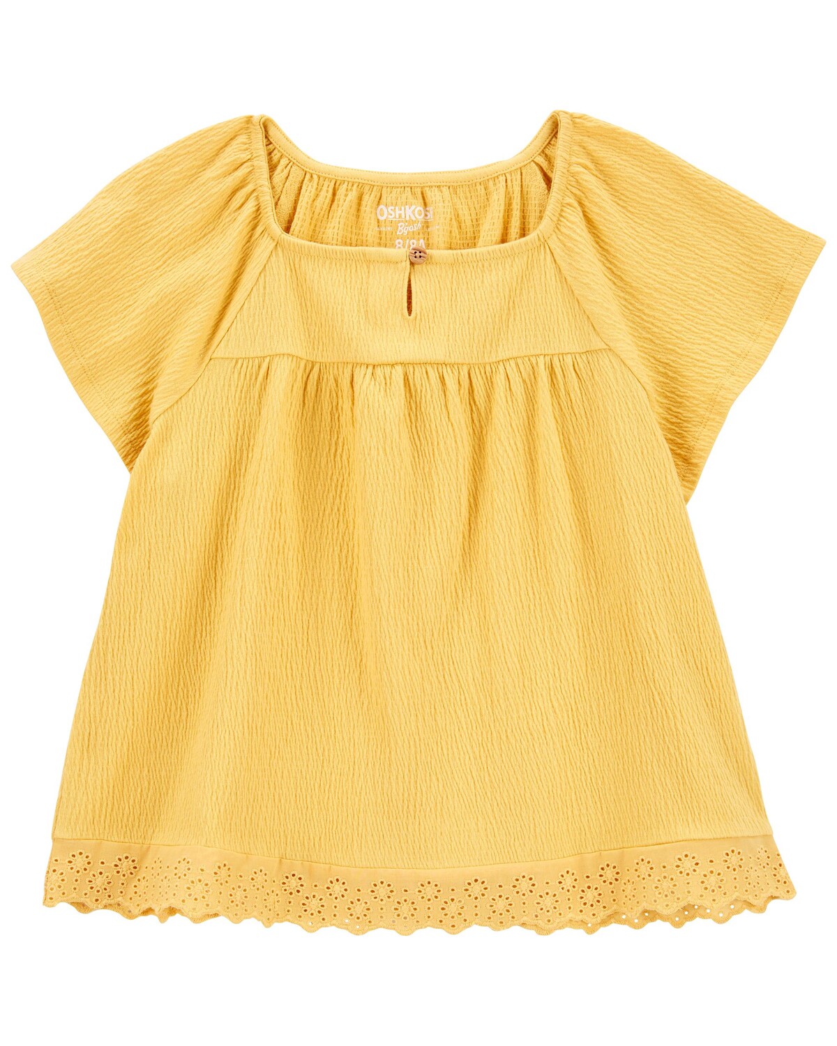 

Верх из мятого джерси Kid с люверсами Carter's, желтый