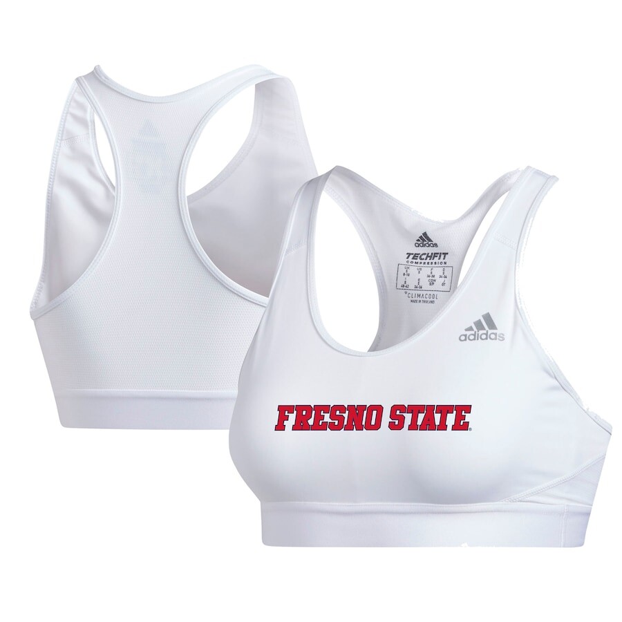 

Спортивный бюстгальтер adidas Fresno State Bulldogs, белый
