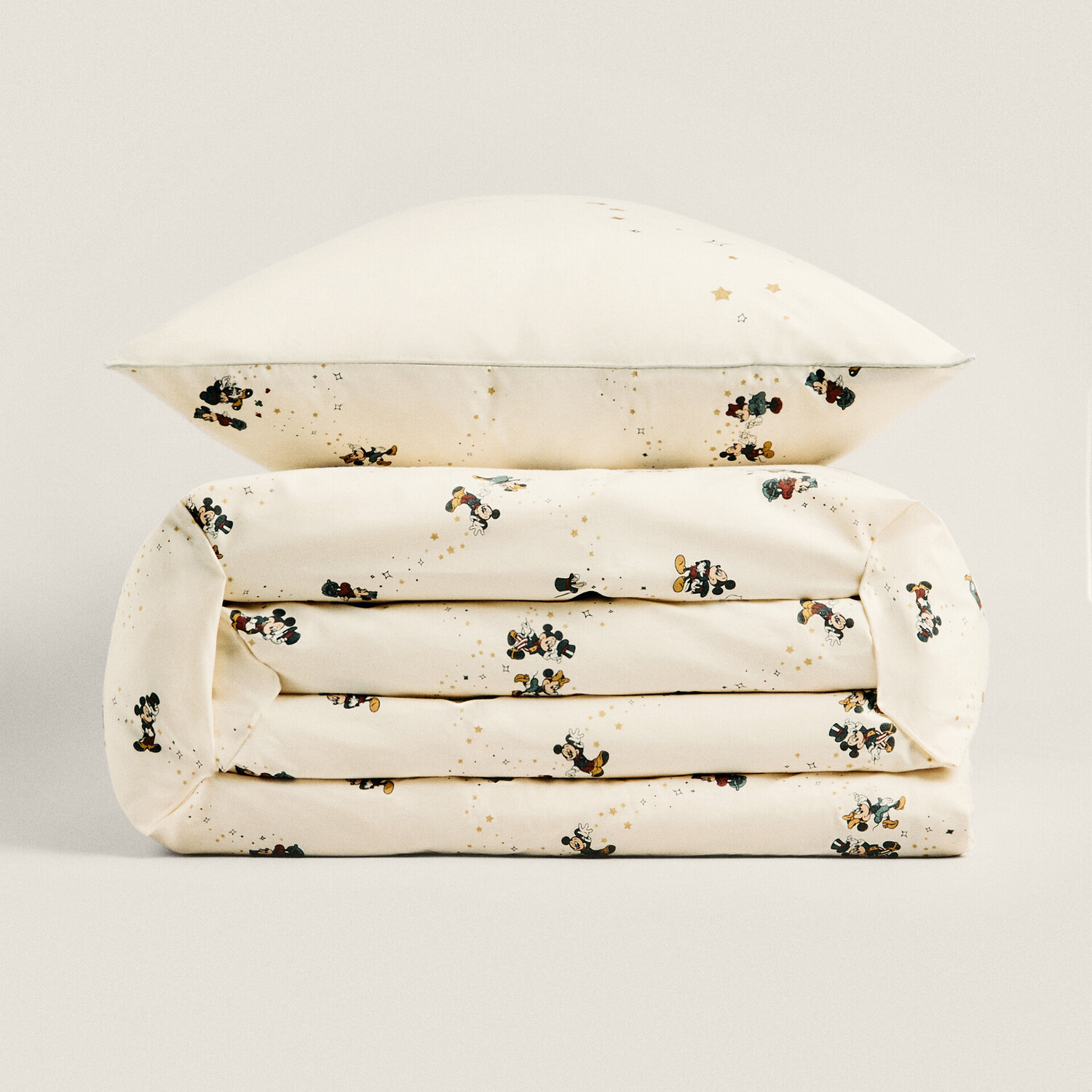 

Пододеяльник Zara Home Disney Mickey Mouse, кремовый