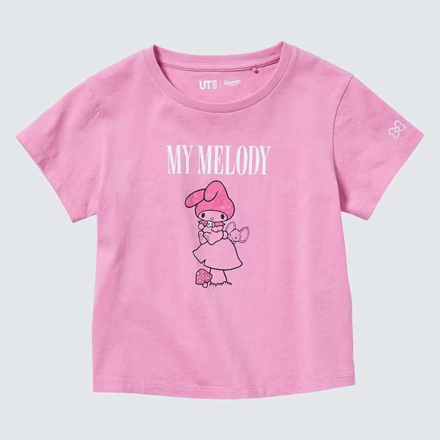 

Футболка Uniqlo UT Sanrio: Kuromi & My Melody, розовый