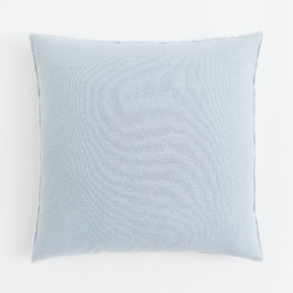 

Декоративная наволочка H&M Home Linen-blend, голубой