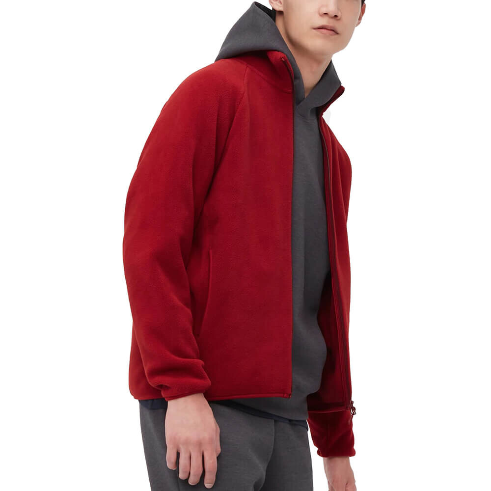 

Куртка-кофта Uniqlo Fleece Zipped Unisex, красный (Размер M)
