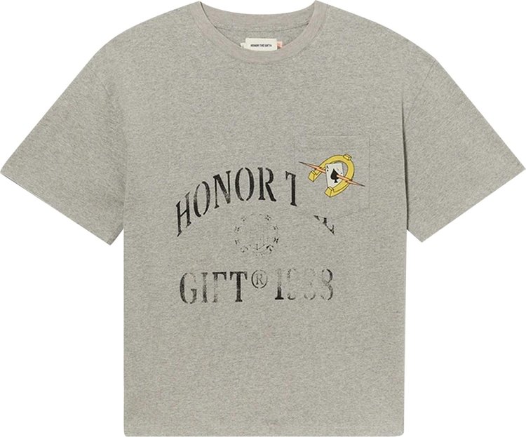 Футболка Honor The Gift Pocket Aces Short-Sleeve Tee 'Athletic Grey', серый
