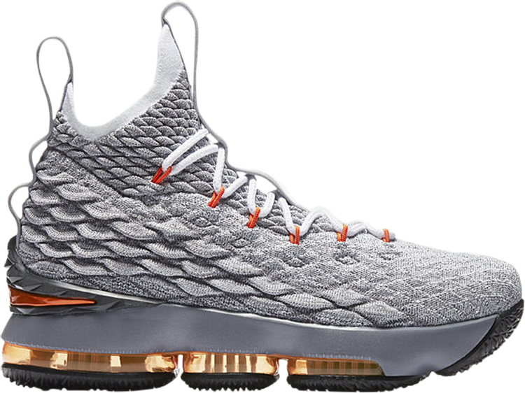 

Кроссовки Nike LeBron 15 GS 'Grey Orange', серый