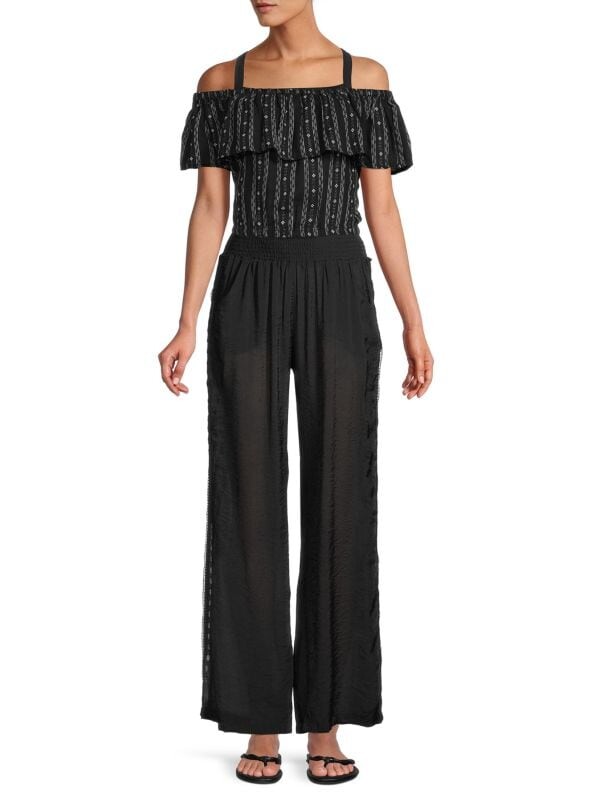 

Полосатый топ bardot Elan Black
