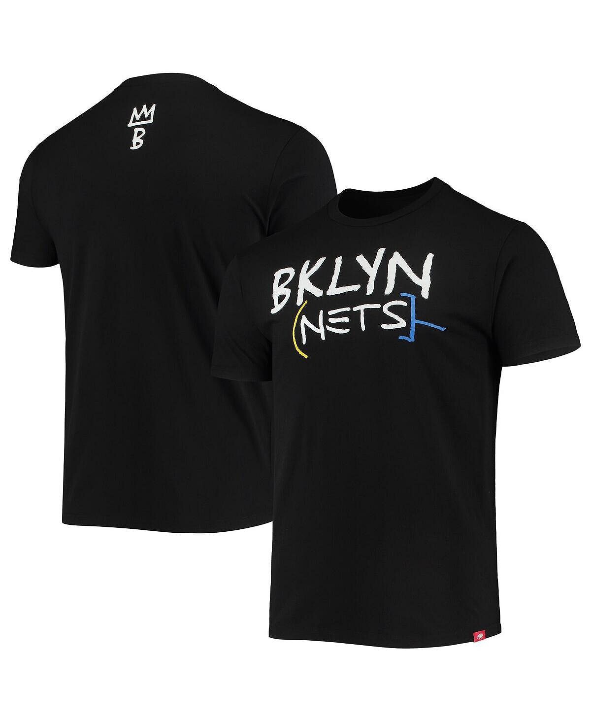 

Мужская черная футболка brooklyn nets 2020/21 city edition comfy tri-blend Sportiqe, черный