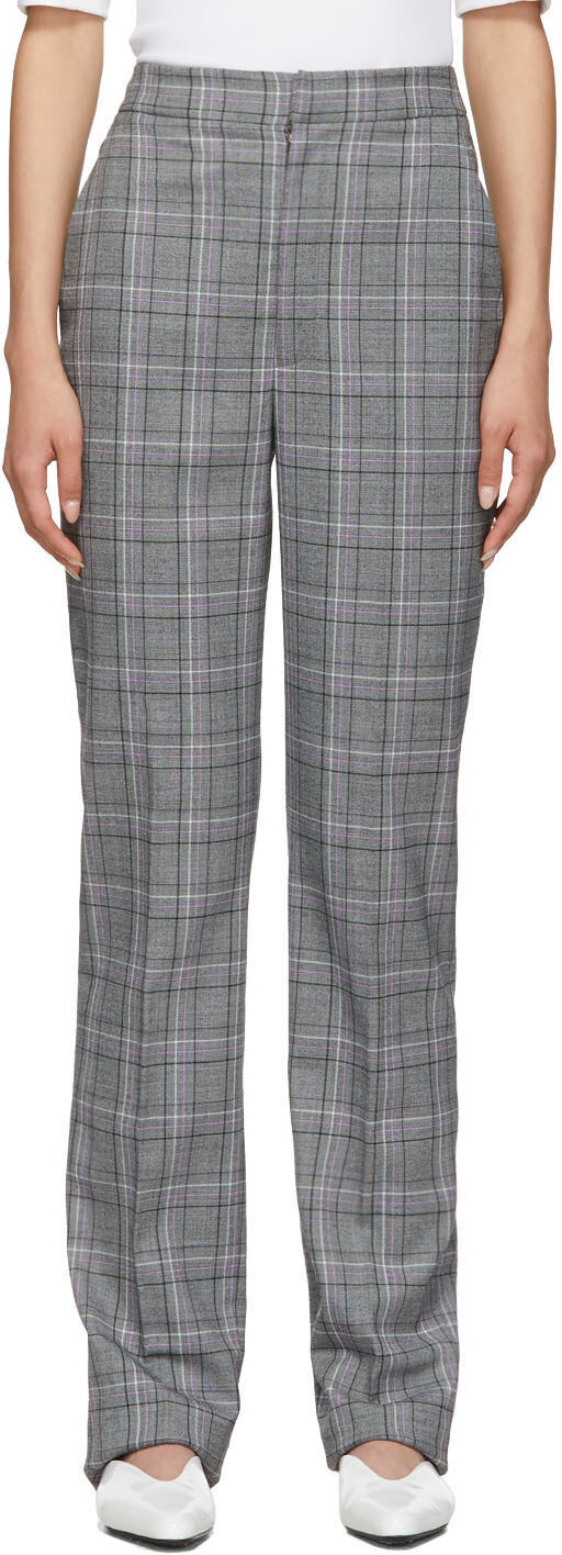 

Серые брюки James Menswear Sebastian в клетку Tibi