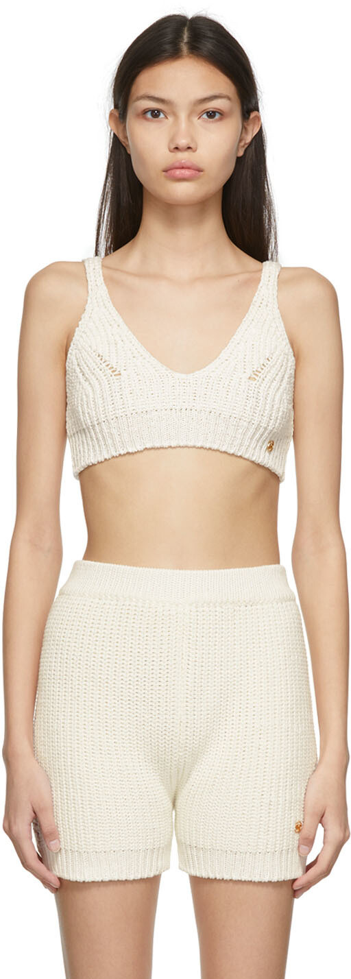 

Пляжная майка из пряжи Off-White Recto