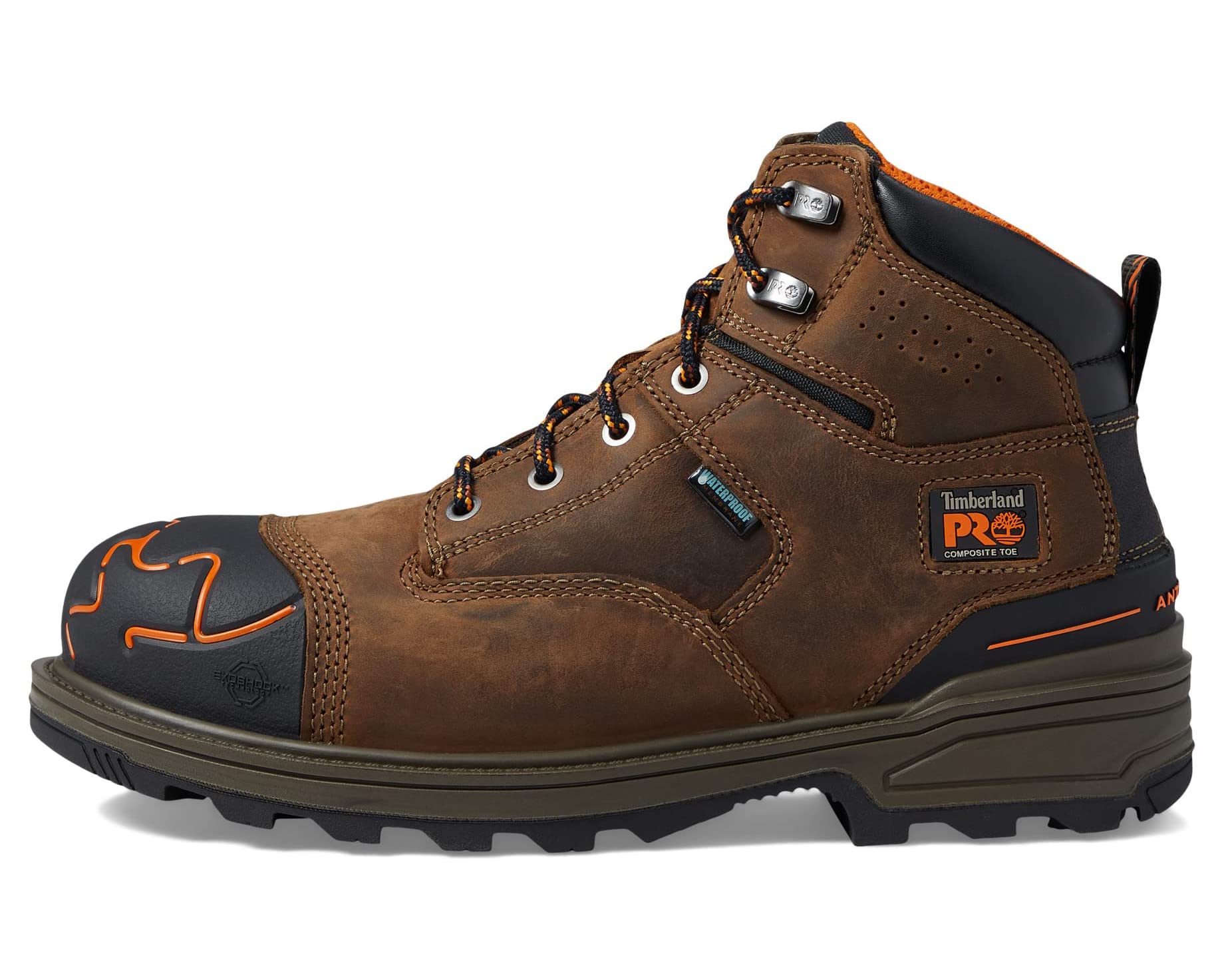 sumwon нейлоновые брюки для костюма мокко браун Ботинки Magnitude 6 Composite Safety Toe Waterproof Timberland PRO, мокко андерграунд браун