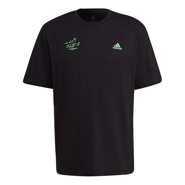 

Футболка Men's Adidas Sig Gfx 1 Casual Sports Breathable Printing Short Sleeve Black T-Shirt, Черный