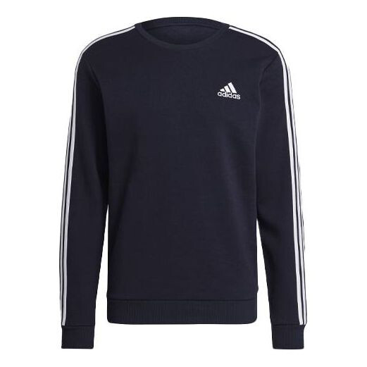 

Толстовка Adidas 3s Fl Swt Stripe Pullover Round Neck Sports Ink Blue, Синий