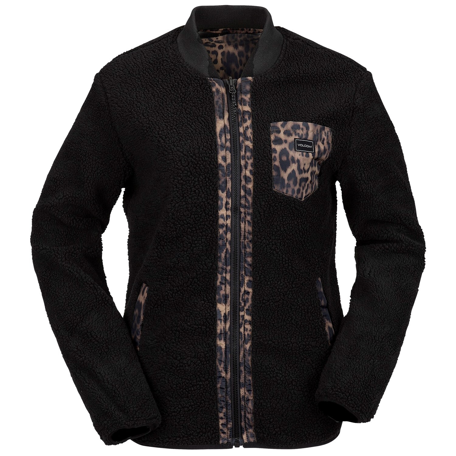 

Двусторонняя полярная куртка Volcom - женская, черный