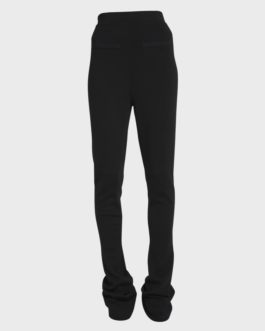 

Расклешенные леггинсы с искусственными карманами Saint Laurent