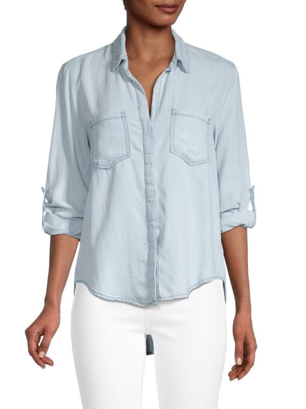

Рубашка Hi-lo Riley Chambray Velvet Heart, голубой