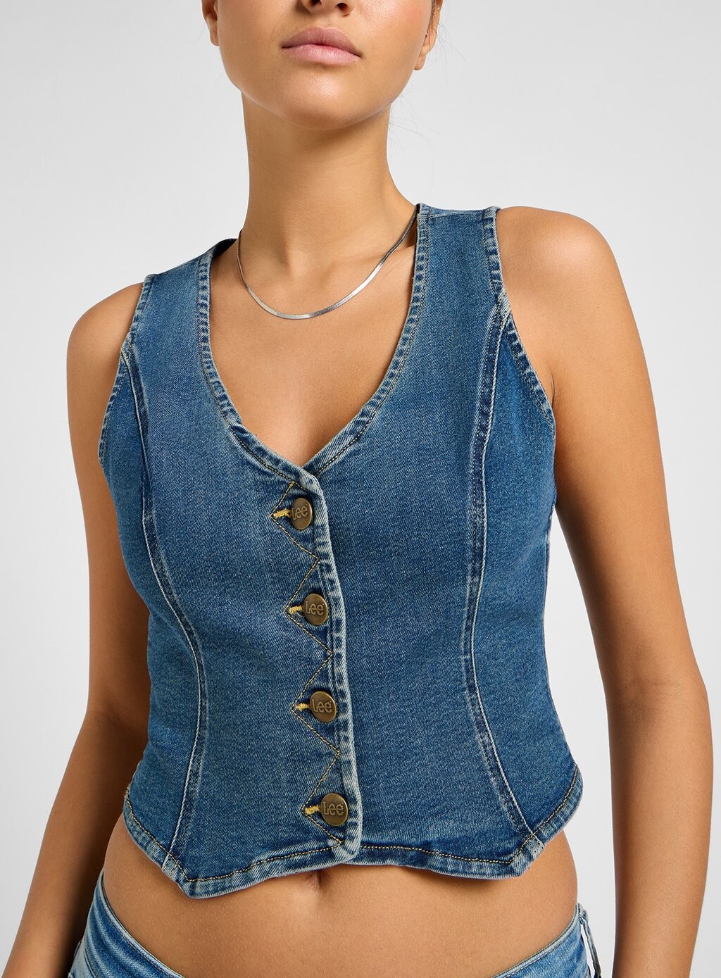 

Жилет FOREVERFIT VEST Lee, синий деним