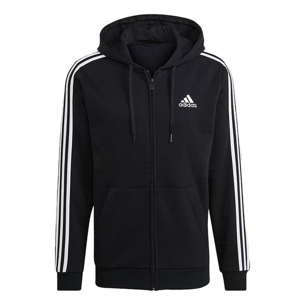 Куртка Adidas M 3S Fl Fz Hd Stripe Sports Hooded Black, Черный