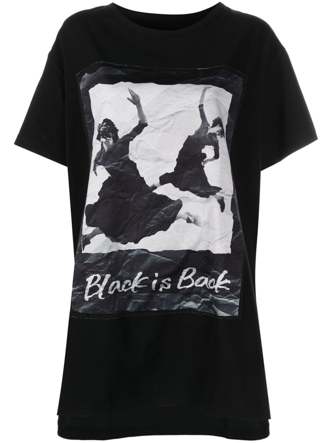 

Yohji Yamamoto футболка с графичным принтом, черный