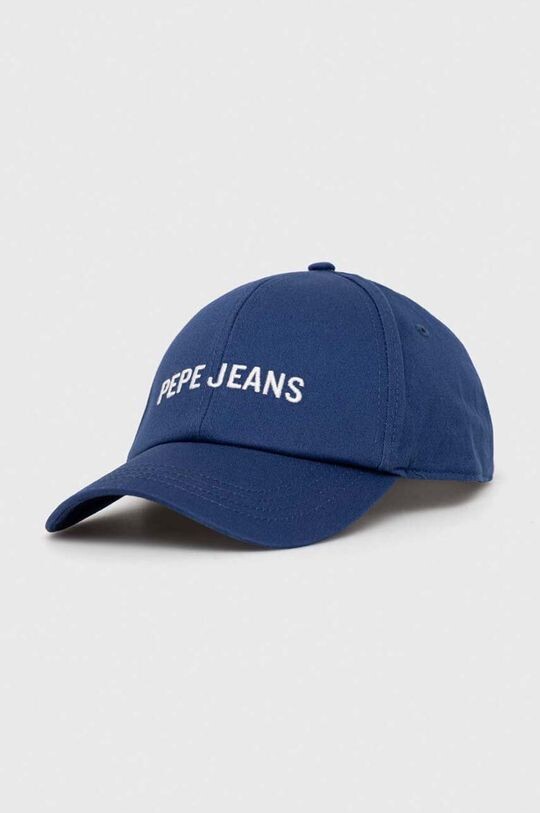 

Хлопковая бейсболка Pepe Jeans, темно-синий