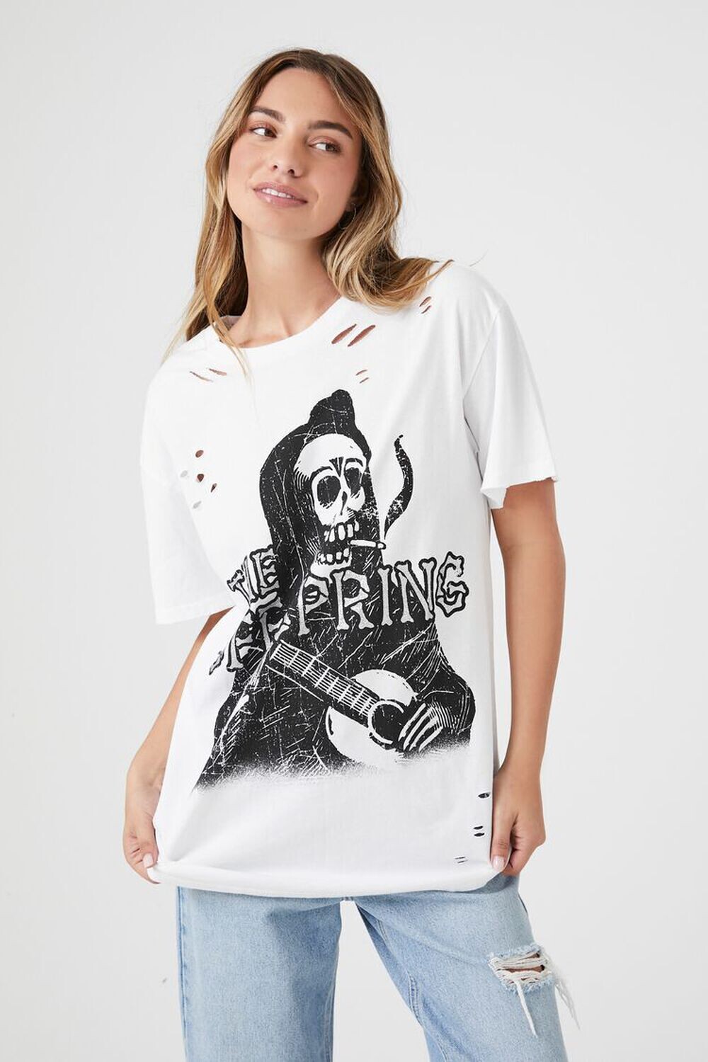 

Футболка с рисунком The Offspring Forever 21, белый