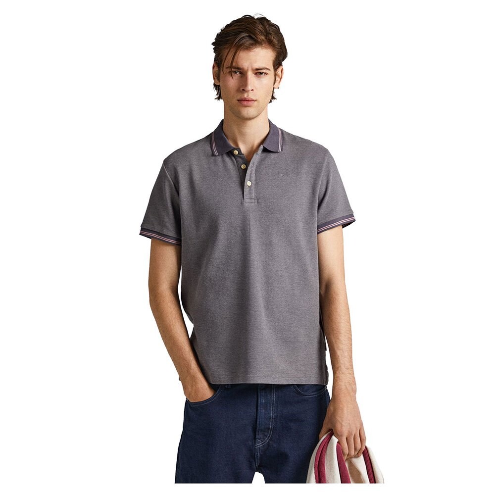 

Поло с коротким рукавом Pepe Jeans Lisson, серый