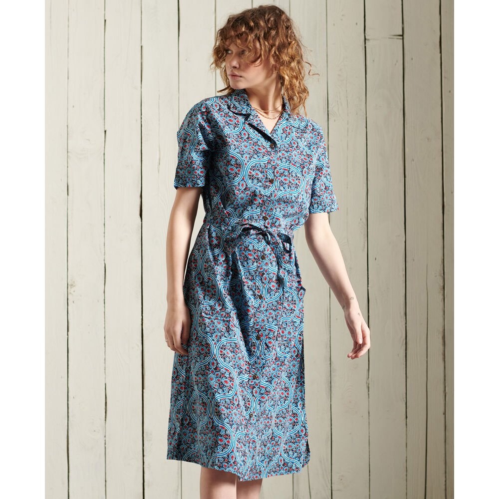 

Платье Superdry Printed, синий