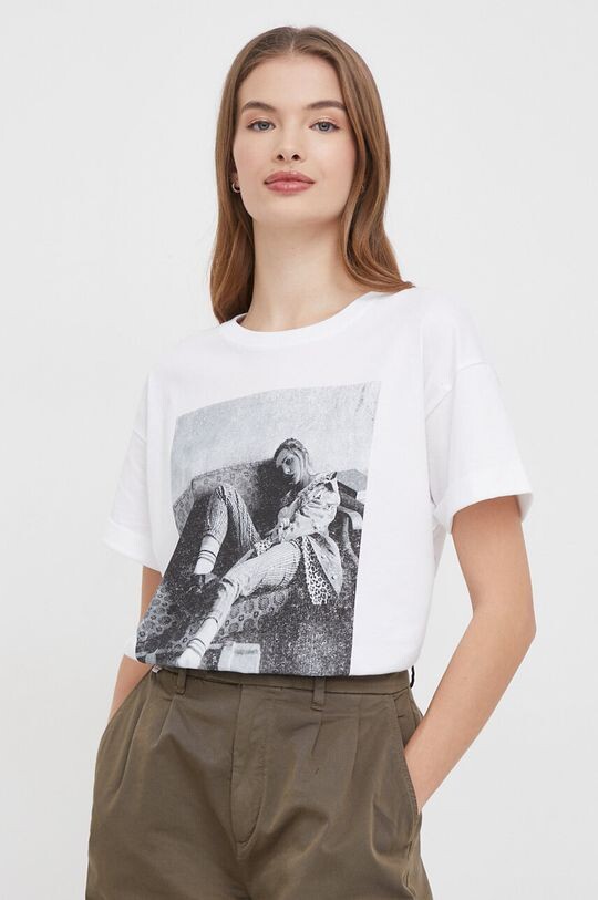 

Хлопковая футболка Pepe Jeans, белый