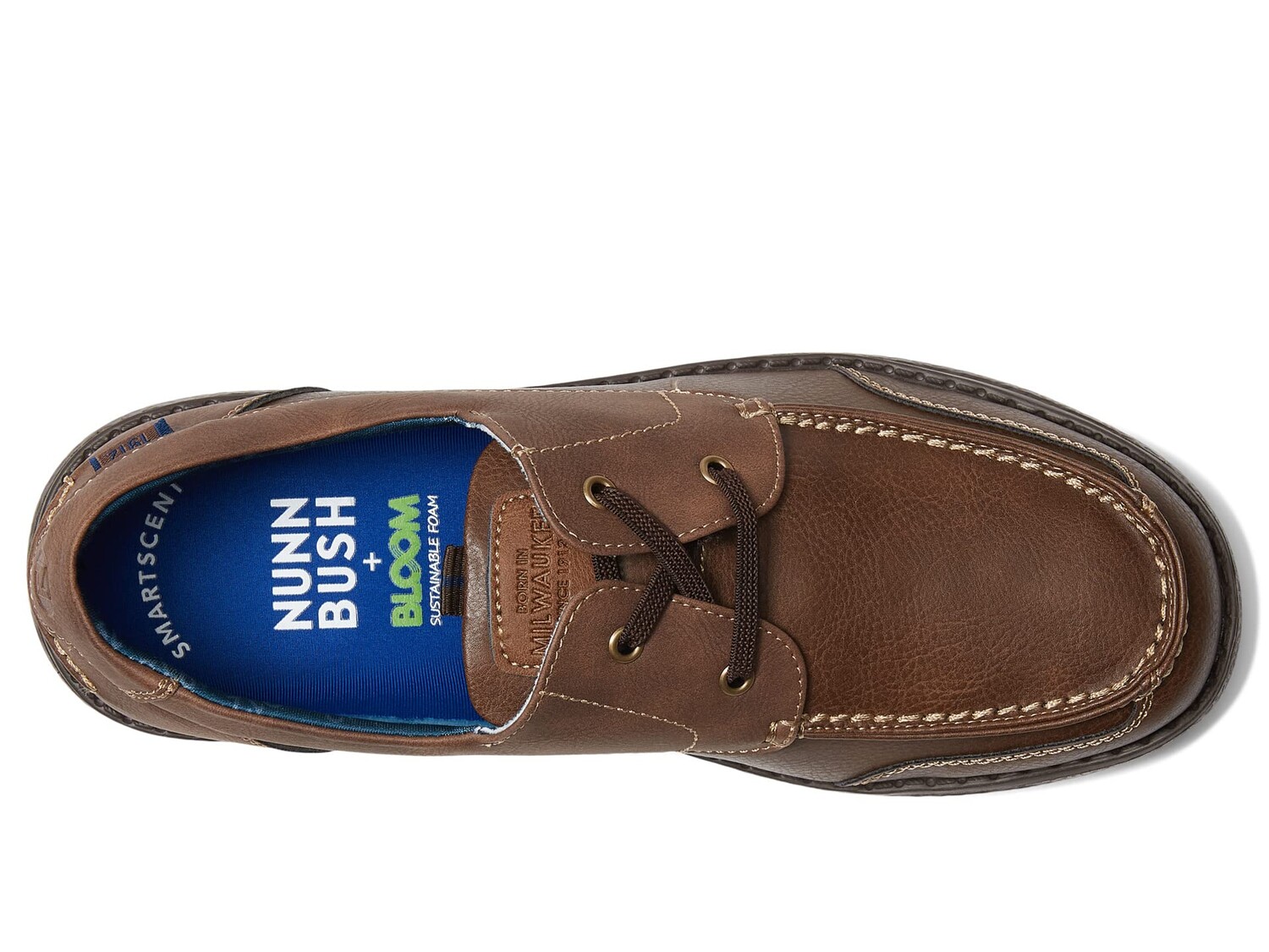 

Топсайдеры Nunn Bush Brewski Moccasin Toe Boat Shoe, коричневый