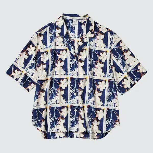 

Рубашка Uniqlo UT Andy Warhol Flowers Collection, белый