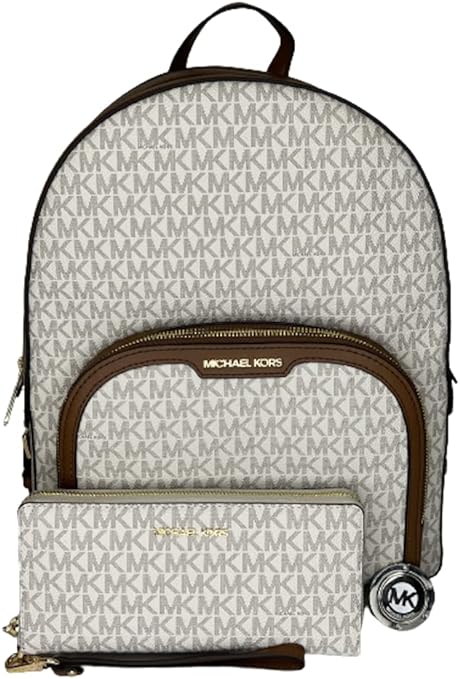 Большой рюкзак MICHAEL Michael Kors Jaycee в комплекте с большим кошельком, ванильный цена и фото