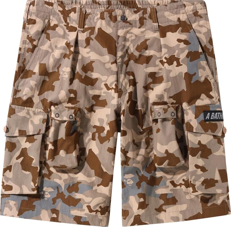 

Шорты BAPE Sand Camo Multi Pocket Wide Fit Shorts 'Beige', загар
