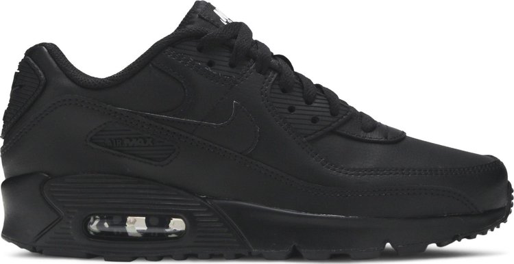 Кроссовки Nike Air Max 90 GS 'Triple Black', черный - фото