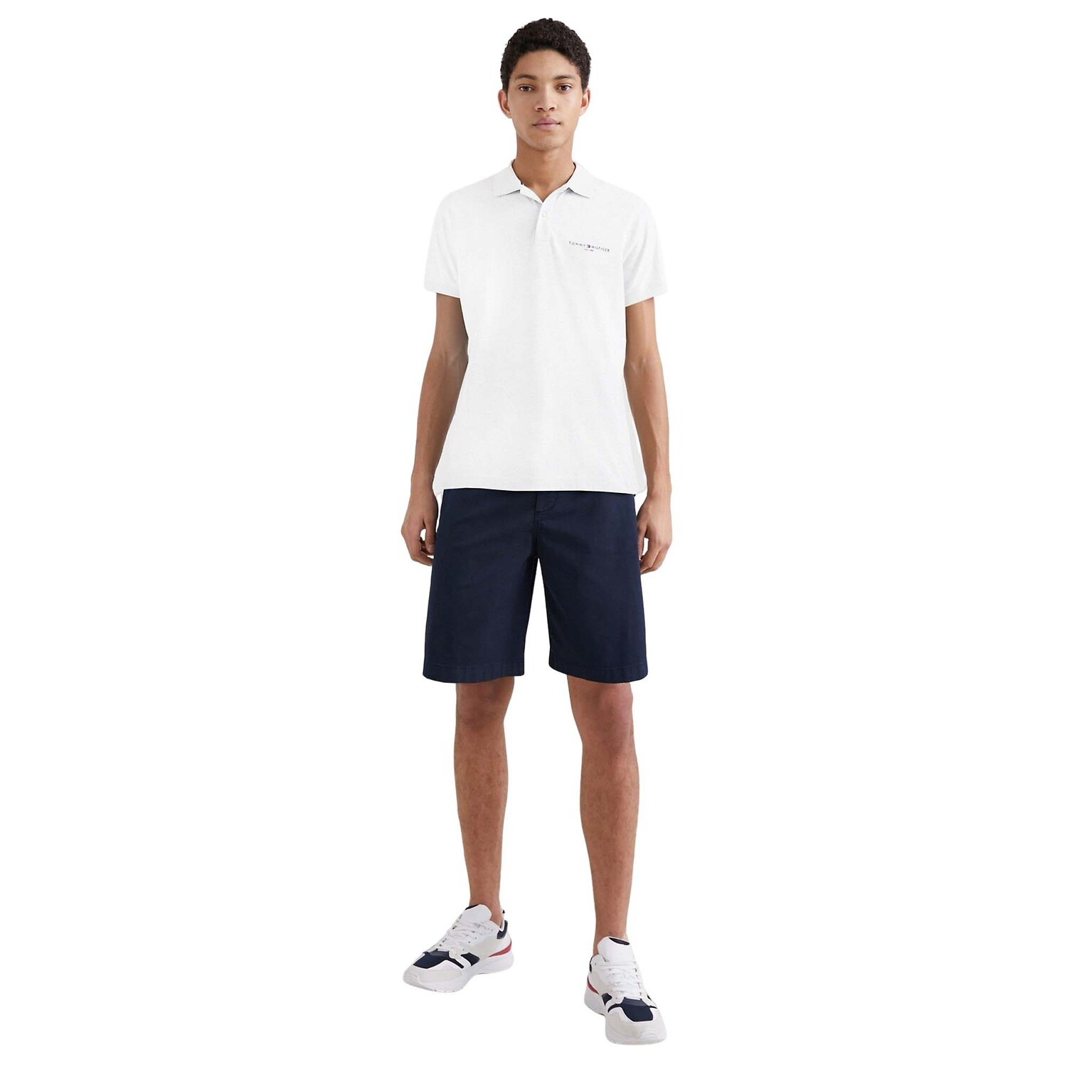 

Поло Tommy Hilfiger Slim Fit Hilfiger, белый