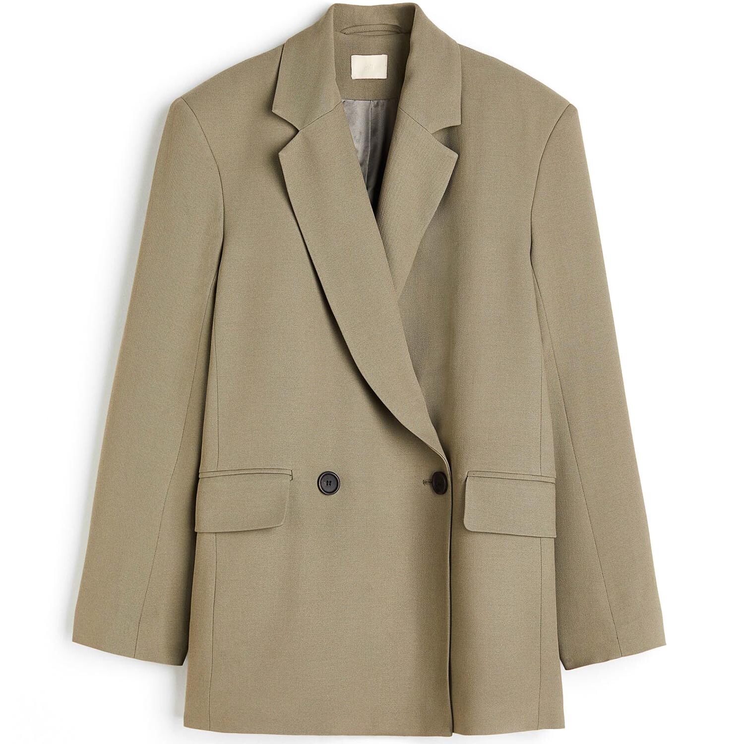 

Блейзер H&M Wool Blend Oversized, хаки