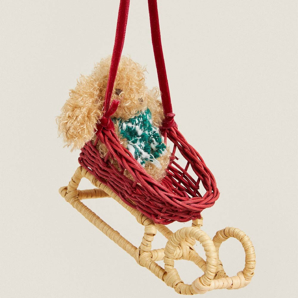 

Елочная игрушка Zara Home Christmas Sled Decorations From Rotag