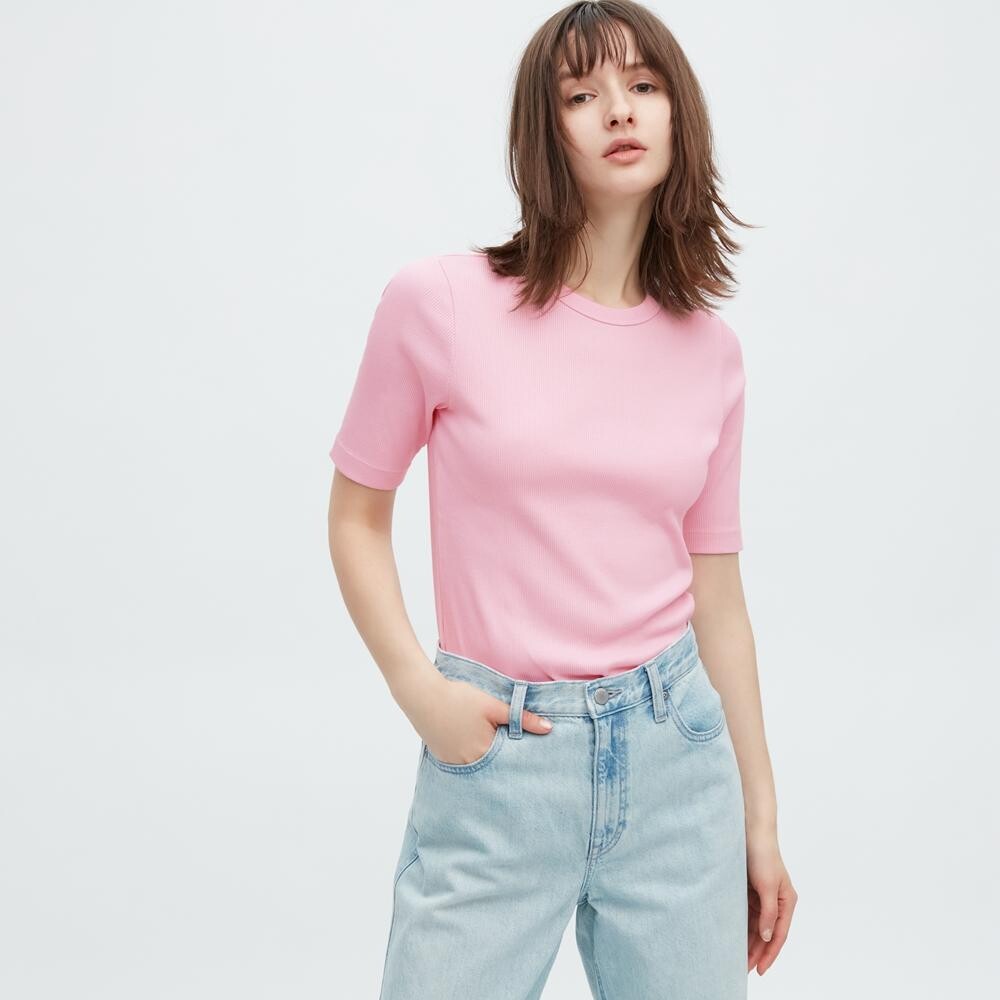 

Рубашка Uniqlo, розовый