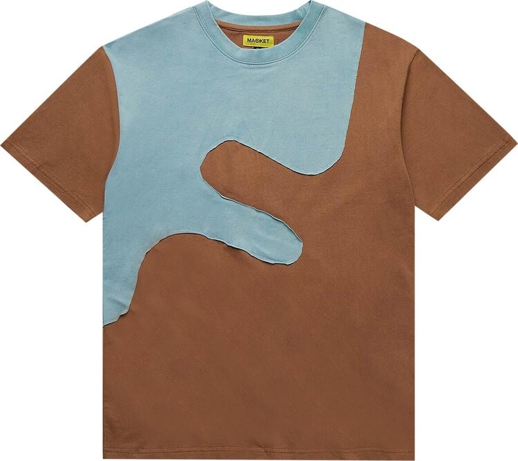 

Футболка Market Deep End T-Shirt Wonka Brown/Deep Sea Blue, коричневый