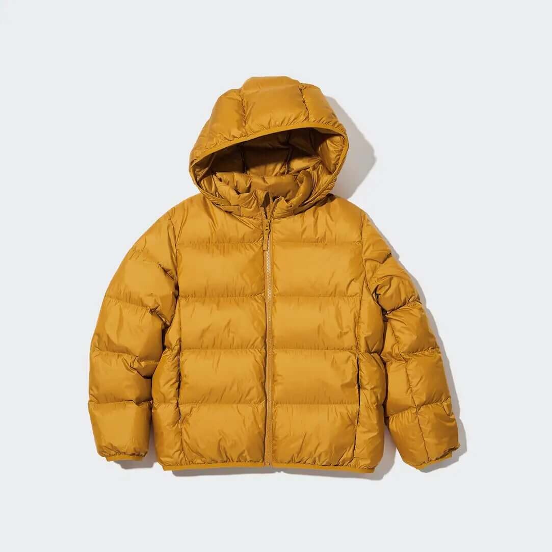 

Детская парка Uniqlo Ultra Light Down Hooded, желтый