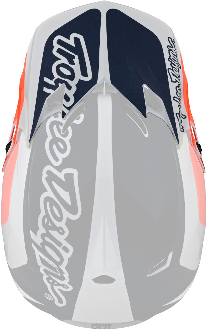 Пик Troy Lee Designs SE4 Corsa для шлема, бело-сине-оранжевый
