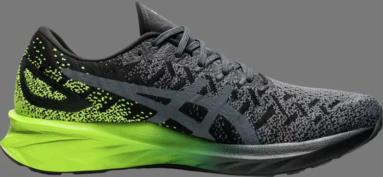 

Кроссовки dynablast 'black lime zest' Asics, черный