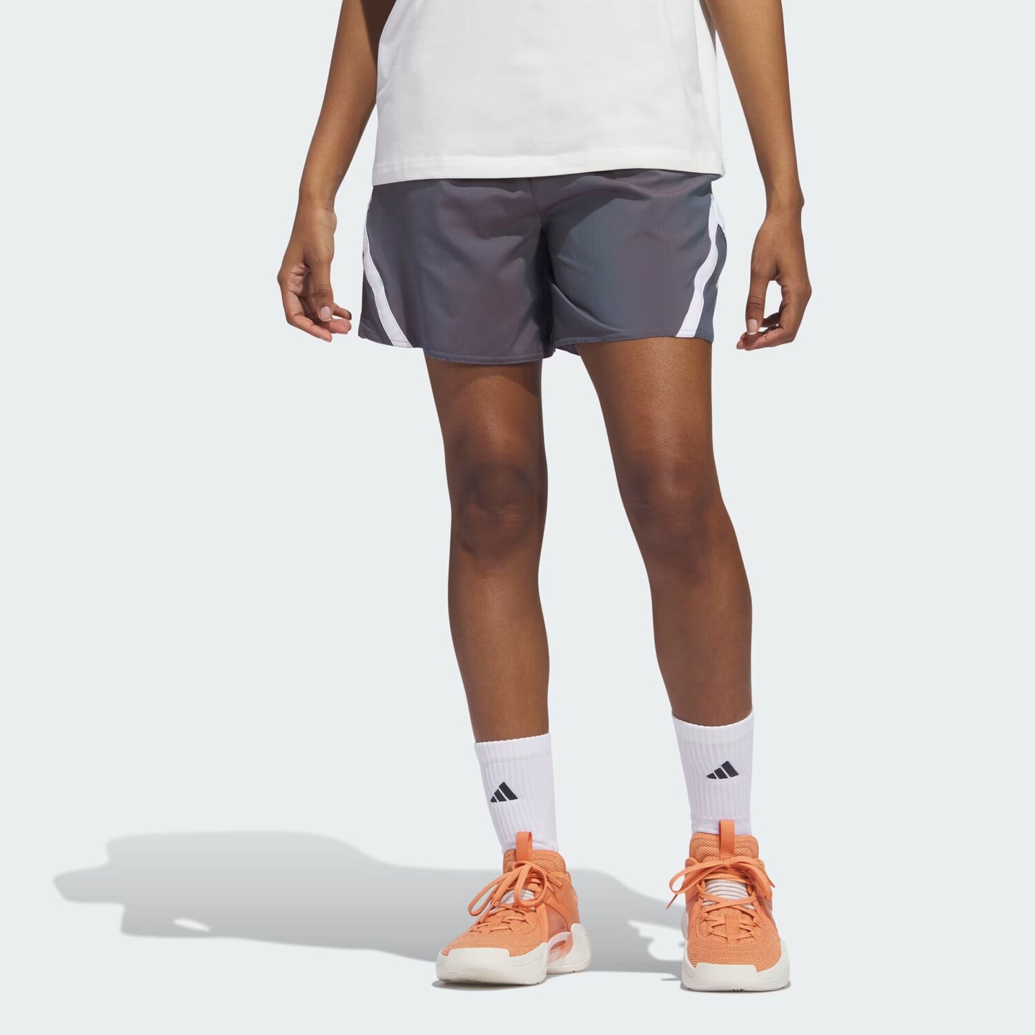 

Переливающиеся баскетбольные шорты Adidas, цвет Shadow Red/Hazy Blue