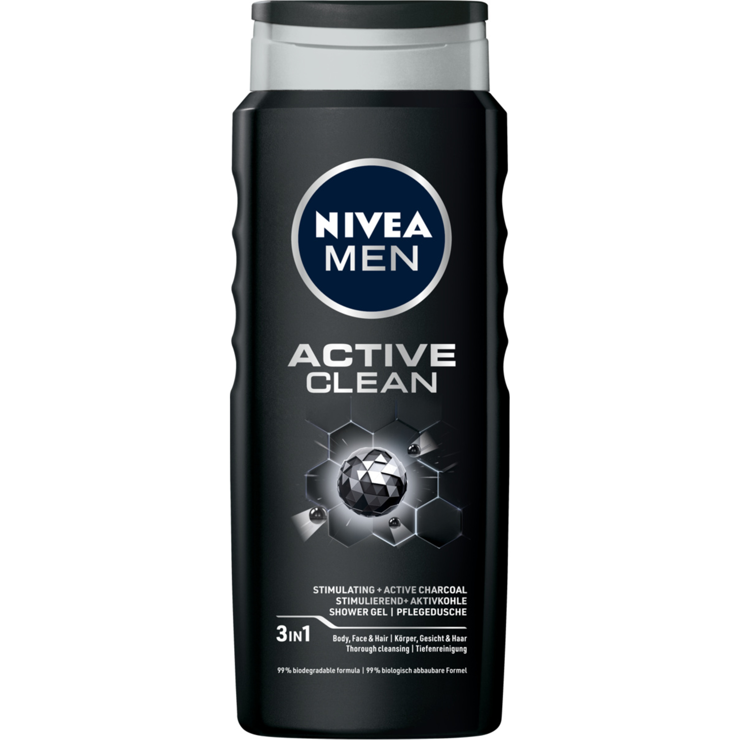 Nivea MEN Active Clean очищающий гель для душа для мужчин, 500 мл - фото