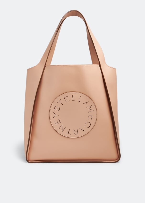 

Сумка-тоут STELLA MCCARTNEY Logo square tote bag, розовый