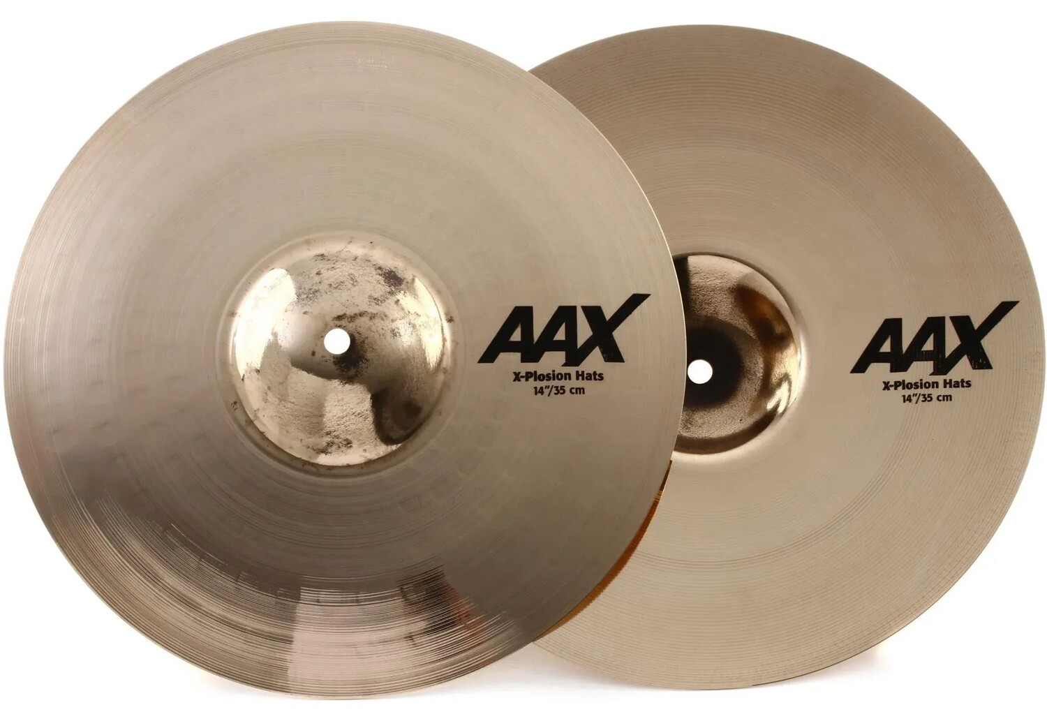 

14-дюймовые тарелки хай-хэт Sabian AAX X-Plosion — блестящая отделка