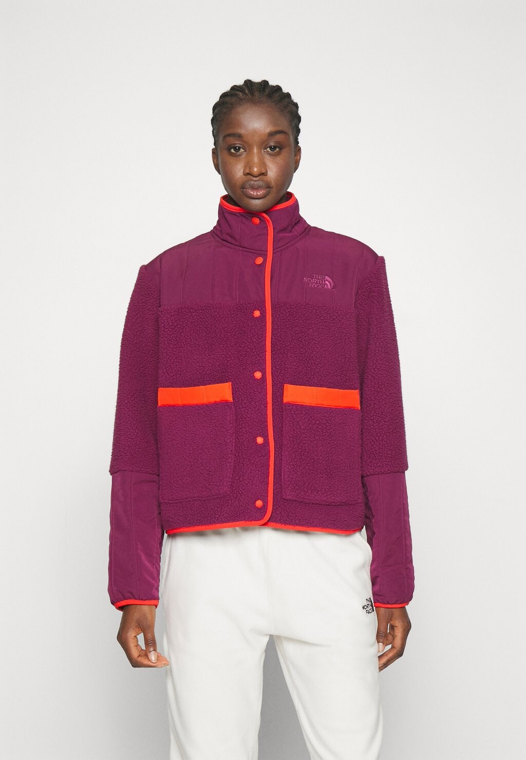 

Флисовая жилетка The North Face, бордовый, Красный