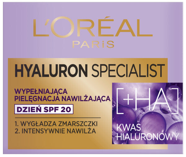 

L'Oreal Paris Hyaluron Specialist дневной крем SPF20 наполняющий увлажняющий уход 50мл