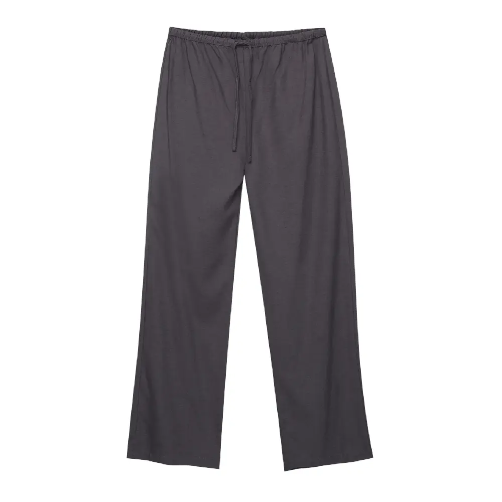 

Брюки Pull&Bear Straight-fit Rustic, темно-серый