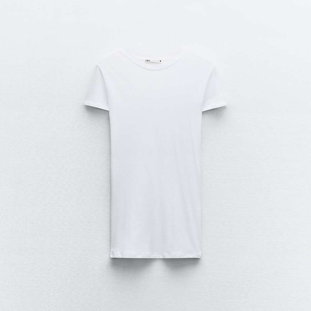 

Футболка Zara Delicate Minimalist, белый